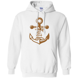 Anchored Faith Love, Black Lives Matter, Father's Day Pullover Hoodie 8 oz - White / S- Hoodies -TeeEver.com