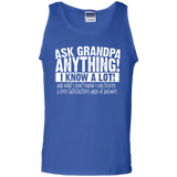Men's Ask Grandpa Anything - Funny Gift for Father's Day Tank Top - TEEEVER - Royal / S- T-Shirts -TeeEver.com