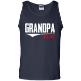 Men's Grandpa Est 2017 - New Grandpa Gifts first father's Day Tank Top - TEEEVER - Navy / S- Sleeveless -TeeEver.com