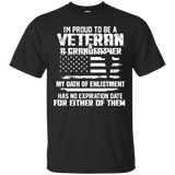 Veteran Proud To Be A Veteran A Grandfather T-Shirt - TEEEVER - Black / S- T-Shirts -TeeEver.com