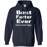 Best Farter, I Mean Father - Father's Day - Funny Hoodie - TEEEVER - Navy / S- Hoodies -TeeEver.com