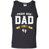 Proud New Dad Its A Boy Cute Father's Day - Gift Baby Tank Top - TEEEVER - Black / S- Sleeveless -TeeEver.com