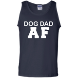 Dog Dad AF Funny - Dog Dad Owner Dog Father's Day Gift Tank Top - TEEEVER - Navy / S- T-Shirts -TeeEver.com