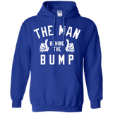 Men's The Man Behind The Bump Men's - New Father Pregnancy - Hoodie - TEEEVER - Royal / S- Hoodies -TeeEver.com