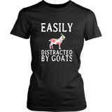 Easily Distracted By Goats - Women T shirt