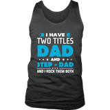 World's Best Step Dad Father's Day tank top