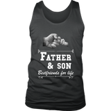 Mens Father Son Friends Fist Bump - Dad Father's Day Family - Tank top