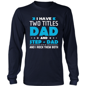 World's Best Step Dad Father's Day - LS shirt