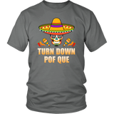 Sombrero Skull Turn Down Por Que Cinco De Mayo Party - T shirt