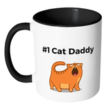 #1 Cat Daddy - Mugs - Father's Day Gift Idea - - Drinkware -TeeEver.com