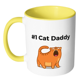 #1 Cat Daddy - Mugs - Father's Day Gift Idea - - Drinkware -TeeEver.com