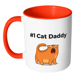 #1 Cat Daddy - Mugs - Father's Day Gift Idea - - Drinkware -TeeEver.com