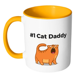 #1 Cat Daddy - Mugs - Father's Day Gift Idea - - Drinkware -TeeEver.com