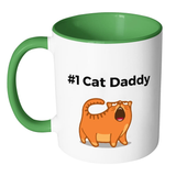 #1 Cat Daddy - Mugs - Father's Day Gift Idea - - Drinkware -TeeEver.com