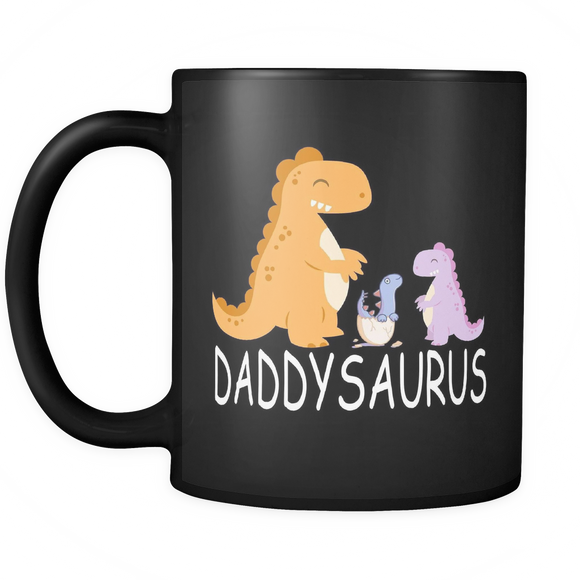 Daddysaurus Dinosaur Dino Daddy Father's Day - Mug - TEEEVER - - Drinkware -TeeEver.com