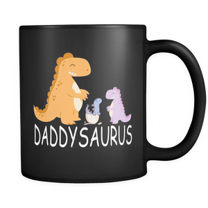 Daddysaurus Dinosaur Dino Daddy Father's Day - Mug - TEEEVER - - Drinkware -TeeEver.com