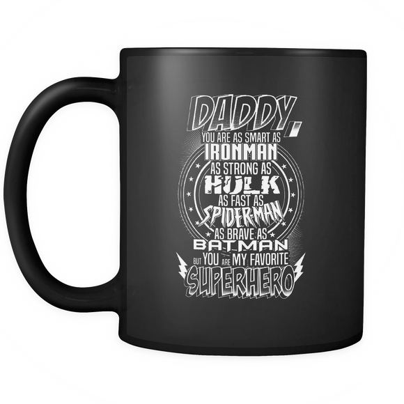 Daddy Superhero - Funny Father's Day Holiday or Gift - Mug - TEEEVER - - Drinkware -TeeEver.com