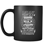 Daddy Superhero - Funny Father's Day Holiday or Gift - Mug - TEEEVER - - Drinkware -TeeEver.com