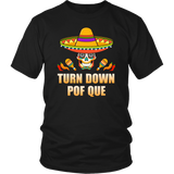 Sombrero Skull Turn Down Por Que Cinco De Mayo Party - T shirt