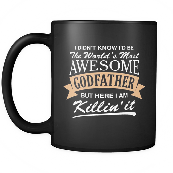 Men's World's Most Awesome Godfather - Mug - TEEEVER - - Drinkware -TeeEver.com