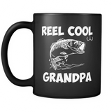 Reel Cool Grandpa Funny Fishing Gift - Mug - TEEEVER - - Drinkware -TeeEver.com