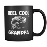 Reel Cool Grandpa Funny Fishing Gift - Mug - TEEEVER - Reel Cool Grandpa Funny Fishing Gift- Drinkware -TeeEver.com