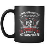 Real Grandpa Biker - Fathers Day Motorcycle Ride Papa - Mug - TEEEVER - - Drinkware -TeeEver.com