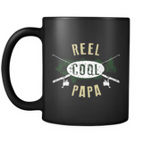 Mens Reel Cool Papa - Cute Fishing Father's Day Gift - Mug - TEEEVER - - Drinkware -TeeEver.com