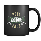 Mens Reel Cool Papa - Cute Fishing Father's Day Gift - Mug - TEEEVER - Mens Reel Cool Papa - Cute Fishing Father's Day Gift- Drinkware -TeeEver.com