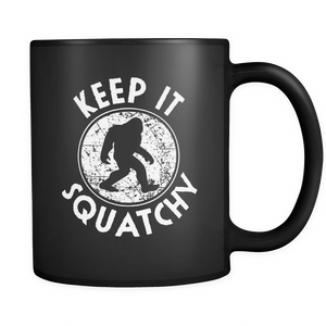 Keep it Squatchy Bigfoot - Funny Sasquatch Gift - Mug - TEEEVER - - Drinkware -TeeEver.com