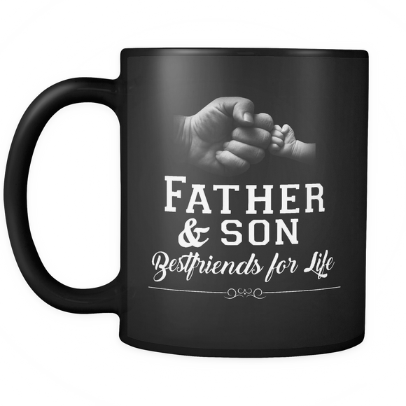 Men's Father Son Friends Fist Bump - Dad Father's Day Family - Mug - TEEEVER - - Drinkware -TeeEver.com