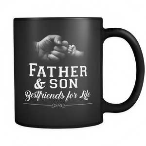 Men's Father Son Friends Fist Bump - Dad Father's Day Family - Mug - TEEEVER - - Drinkware -TeeEver.com