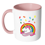 Autism Awareness - Unicorn Puzzle Piece - MUGS