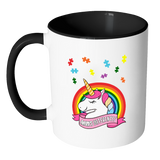 Autism Awareness - Unicorn Puzzle Piece - MUGS