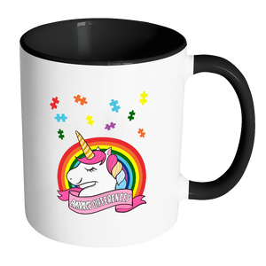 Autism Awareness - Unicorn Puzzle Piece - MUGS