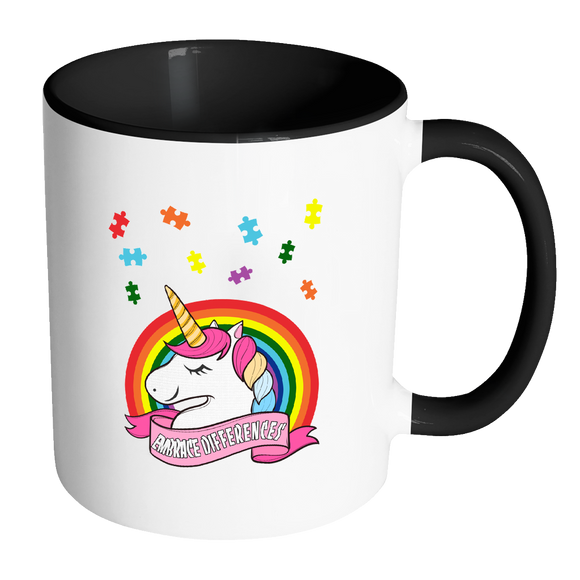 Autism Awareness - Unicorn Puzzle Piece - MUGS