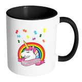 Autism Awareness - Unicorn Puzzle Piece - MUGS