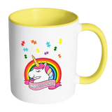 Autism Awareness - Unicorn Puzzle Piece - MUGS