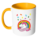 Autism Awareness - Unicorn Puzzle Piece - MUGS