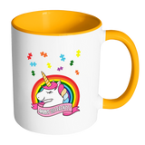 Autism Awareness - Unicorn Puzzle Piece - MUGS