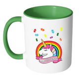 Autism Awareness - Unicorn Puzzle Piece - MUGS