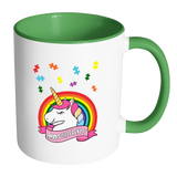 Autism Awareness - Unicorn Puzzle Piece - MUGS