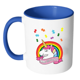 Autism Awareness - Unicorn Puzzle Piece - MUGS