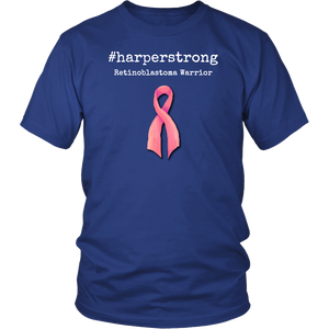 #harperstrong Retinoblastoma Warrior Cancer Awareness T-shirt