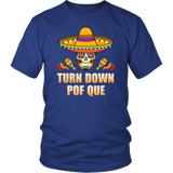 Sombrero Skull Turn Down Por Que Cinco De Mayo Party - T shirt