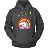 Autism Awareness - Unicorn Puzzle Piece - Hoodie