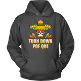 Sombrero Skull Turn Down Por Que Cinco De Mayo Party - Hoodie