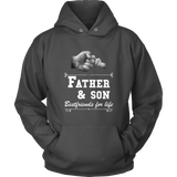 Mens Father Son Friends Fist Bump - Dad Father's Day Family - Hoodie