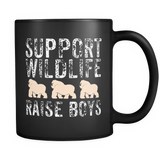 Support Wildlife Raise Boys - funny Father's Day - Mug - TEEEVER - Support Wildlife Raise Boys - funny Father's Day- Drinkware -TeeEver.com