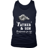 Mens Father Son Friends Fist Bump - Dad Father's Day Family - Tank top
